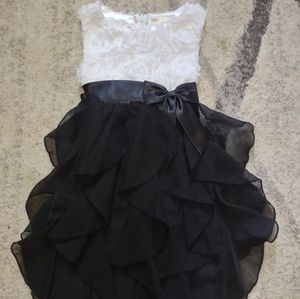 American Princess Black & White Dress